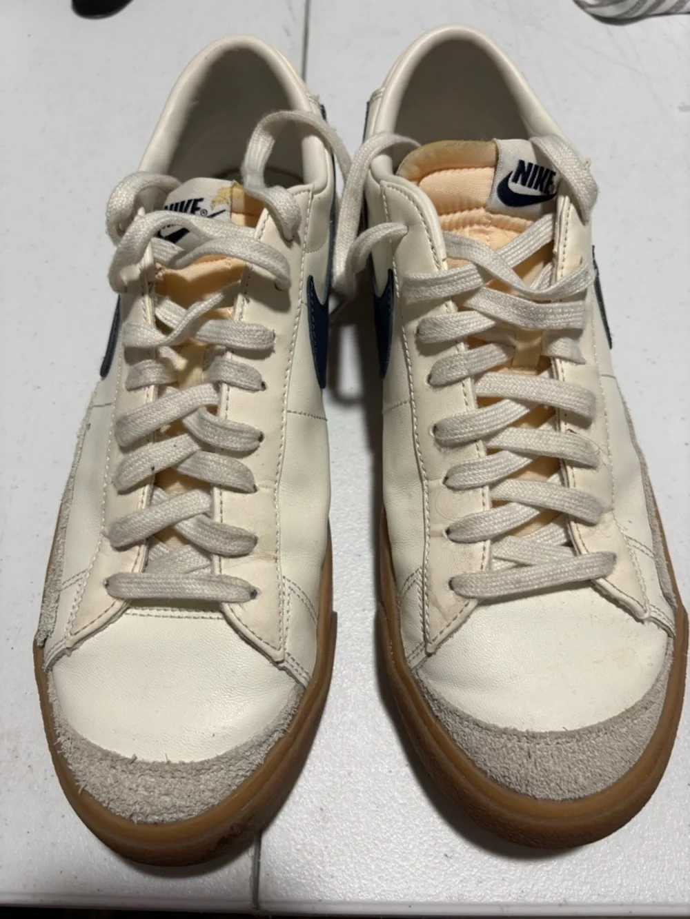 Nike Blazer Low '77 Vintage Sail Navy Gum DM8334-100 Men's Size 11
